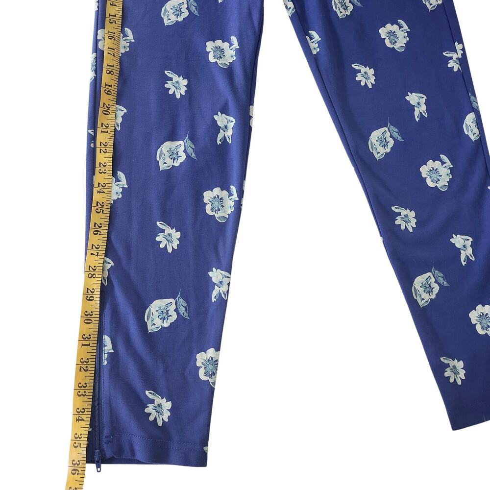 Betabrand Dress/Yoga Pants Blue with Flower Print Size Medium - Picture 10 of 10
